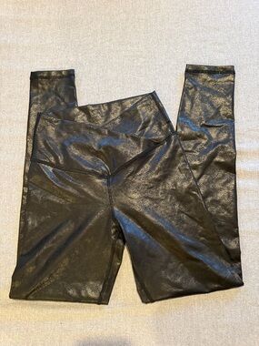 Black Faux leather leggings